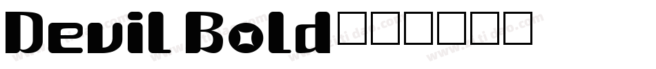 Devil Bold字体转换